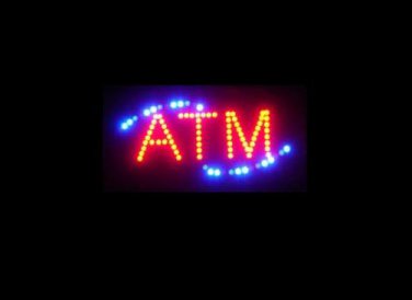 SWEDLEDATM2 - 19x10 ATM Blue/Red LED Sign