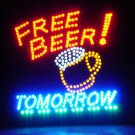 SWEDLEDFreeBeer - 19x19 Free Beer Tomorrow Motion LED Sign