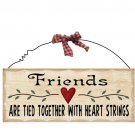 10"x4" Wooden Sign Decor - Friends  SWEDWP305