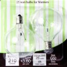 25W Candle Warmer Bulbs - 2 Pack  SWEDCWBulbTWIN25W