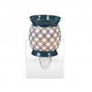 Teal and White Plug In Tart/Oil Warmer  - SWEDTW574