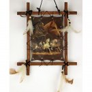 11" x 9" Framed Indian Picture - Horses  SWED-FIB1119