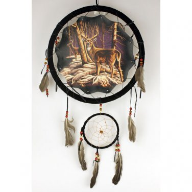 13" Dream Catcher - Deer  SWED-DCB1326