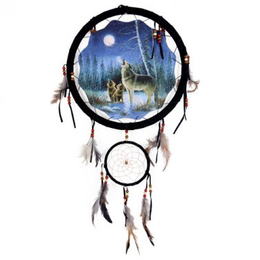 13" Dream Catcher - Wolves  SWED-DCM1336
