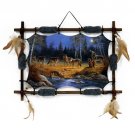 22" x 16" Framed Indian Picture - Wolfpack  SWEDFIB2223