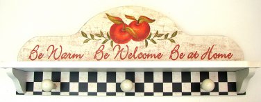 Apple Shelf With Hooks - SWIWG   049-10832