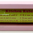 Kitchen Rules Rolling Pin Plaque  - SWIWG   0126-42218
