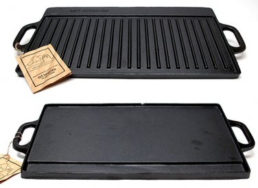 Old Mountain Cast Iron Preseasoned Two-burner Reversible GrillGriddle - SWIWG 0166-10119