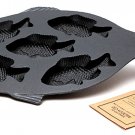 Old Mountain Cast Iron Preseasoned Fish Cornbread Pan - SWIWG 0166-10145