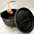 Old Mountain Cast Iron Preseasoned 8qt Dutch Oven with Feet - SWIWG 0166-10115