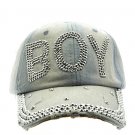 SWRUBJKH62703RDBLU - GRAY MESSAGE BOY  HAT AND CAP
