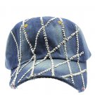 SWRUBJKH62706CRDBUA - BLUE LUCITE STONE BUCKLE  HAT AND CAP