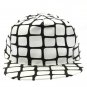 SWRUBNLH2266WHT - WHITE SQUARE SNAPBACK HAT AND CAP