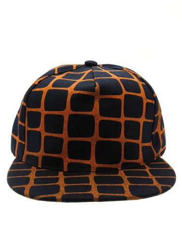 SWRUBNLH2266ORG - ORANGE SQUARE SNAPBACK HAT AND CAP
