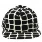 SWRUBNLH2266BLK - BLACK SQUARE SNAPBACK HAT AND CAP