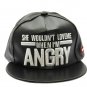 SWRUBNLH2276GDWHT - WHITE MESSAGE ANGRY  HAT AND CAP