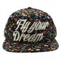 SWRUBNLH2280MLT - MULTICOLOR MESSAGE FLY YOUR DREAM  HAT AND CAP
