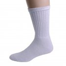 SIZE 10-13  1 DOZEN AMERICAN MADE BRAND MEN'S WHITE ATHLETIC CREW SOCKS  SWALSKC10WHT