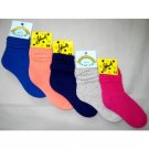 1 DOZEN SIZE 9-11 WOMENS SLOUCH SOCKS IN ASSORTED COLORS SWALSKSL-ASST