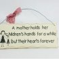 10" x 4" Wooden Sign Decor - Children's Hearts - SWEDWP344