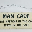 10" x 4" Wooden Sign Decor - Man Cave - SWEDWP346