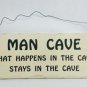 10" x 4" Wooden Sign Decor - Man Cave - SWEDWP346