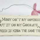 10"x4" Wooden Sign Decor - Buy Happiness - SWEDWP333