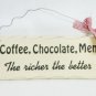 10"x4" Wooden Sign Decor - The Richer, The Better - SWEDWP339