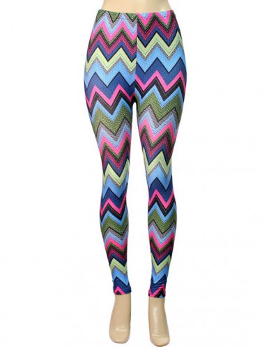LEGGINGS ZIG ZAG - SWRBYJTA99044BLU