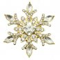 SNOWFLAKE METAL PIN AND BROOCH - SWRUBMMP30899GDCLR