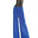 SZ MED PALAZZO STRETCH PANTS - SWRUBJTA99004MBLU