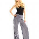 SZ LG PALAZZO STRETCH PANTS - SWRUBJTA99004LGRY