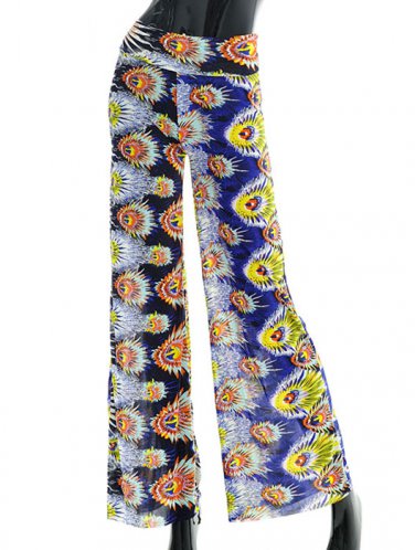 SZ LG PALAZZO STRETCH PANTS - SWRUBJTA99008LBLU