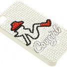 IPHONE 4S COVER GLASS BEAD COWGIRL - SWRUBDGA99041NORG