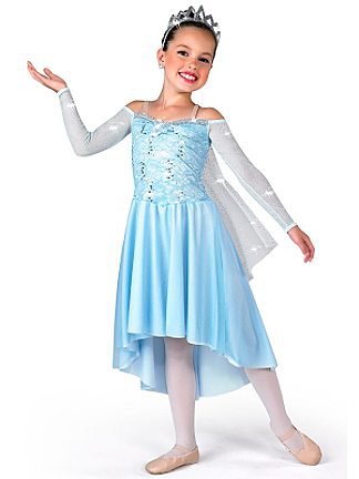 SZ Small Youth Ice Princess Dress Costume - SWWHCAWC468