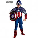 SZ Medium Captain America Avengers Classic Muscle Kids Costume - SWWHCDI43652