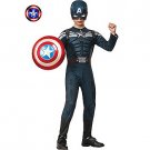 SZ Medium Deluxe Captain America 2 Winter Soldier Stealth Muscle Boy's Costume - SWWHCR885077