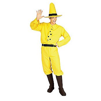 SZ One Size Curious George the Man In the Yellow Hat Adult Tm - SWWHC888027