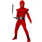 SZ Large Stealth Red Ninja Boy's Costume - SWWHCCC00397