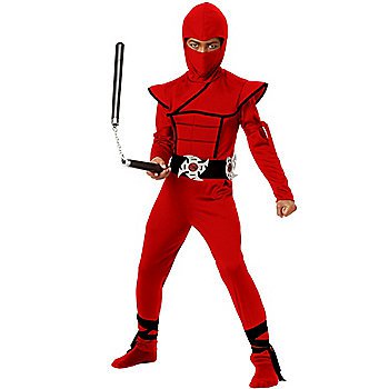 SZ Large Stealth Red Ninja Boy's Costume - SWWHCCC00397
