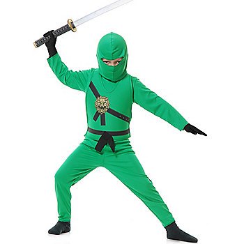 SZ Medium Green Ninja Avenger Boy's Costume - SWWHCCH84372VG