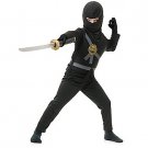 SZ Medium Black Ninja Avenger Boy's Costume - SWWHCCH84372VBLK