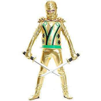 SZ X Small Gold Ninja Avenger Series III With Armor Boy's Costume - SWWHCCH84403A