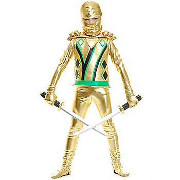 SZ Small Gold Ninja Avenger Series III With Armor Boy's Costume - SWWHCCH84403A