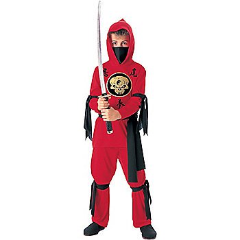 SZ Medium Red Ninja Child Costume - SWWHCR881039