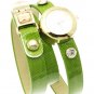 VINYL WRAP AROUND  FASHION WATCH   - SWRUBWJW8032GDGRN