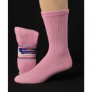 1 DOZEN SIZE 10-13 PHYSICIANS CHOICE PINK DIABETIC CREW SOCKS  SWALSKPC10PNK