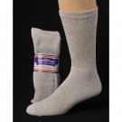 1 DOZEN SIZE 13-15 PHYSICIAN'S CHOICE GRAY DIABETIC CREW  SWALSKPC13GRA