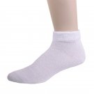 1 DOZEN SIZE 10-13 PHYSICIAN'S CHOICE WHITE DIABETIC LOWCUT SOCKS   SWALSKPLC10WHT