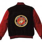 SZ MEDIUM Rothco MA-1 Suede Flight Jacket - Red Marines  9595